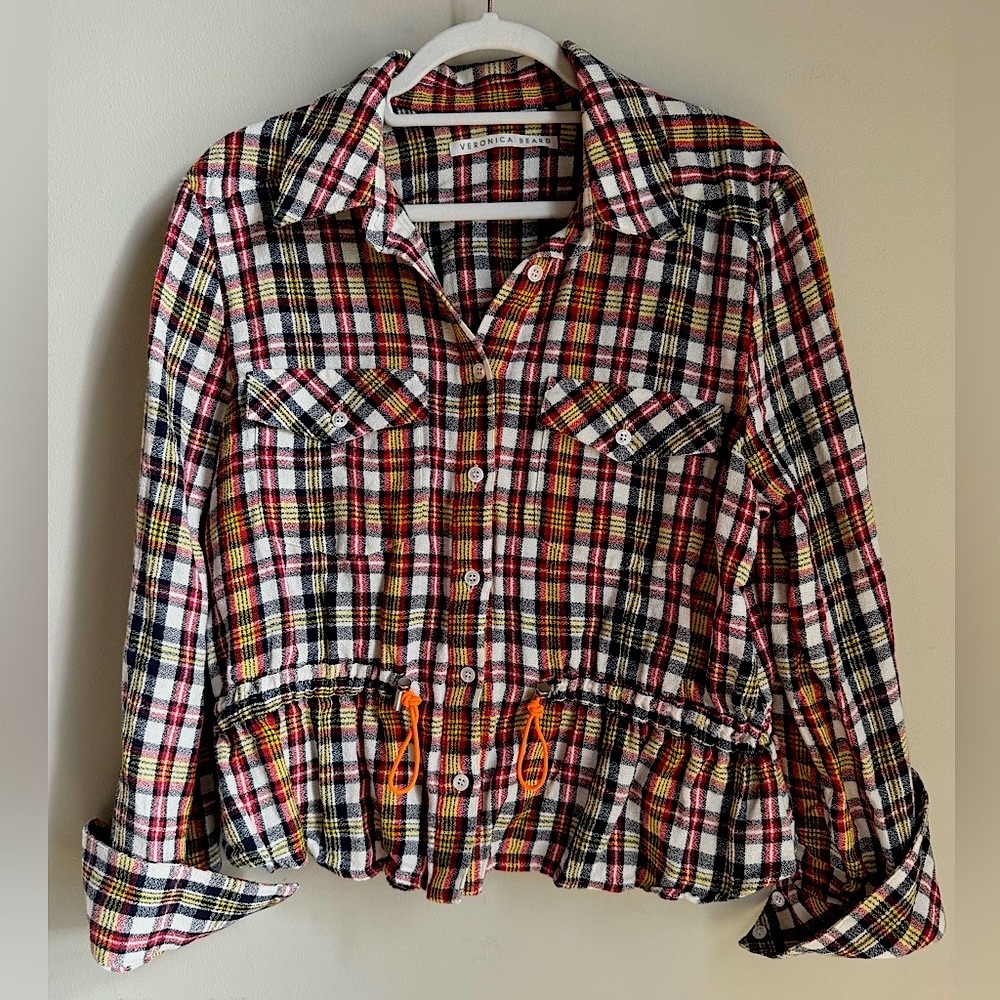 Veronica Beard Shania Cinched Shirt Jacket - Picture 7 of 11